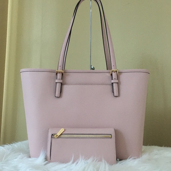 Michael Kors jet set medium carryall tot & wallet - Picture 3 of 8